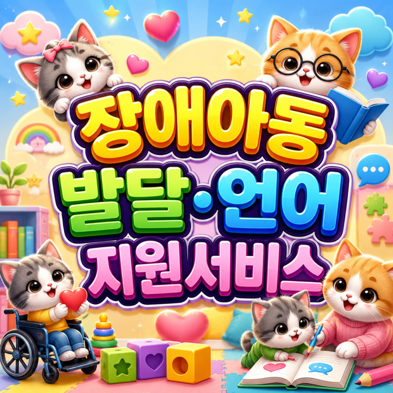 2026 장애아동발달·언어지원서비스 월 최대 26만원 바우처 혜택과 신청 기준!