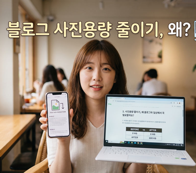 사진용량 줄이기, 컴퓨터와 휴대폰에서 10초 만에 뚝딱! 초간단 이미지 압축 방법 완전 정리