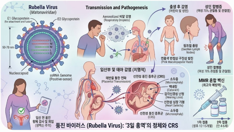 '3일 홍역' 풍진 바이러스의 정체와 임산부가 가장 조심해야 하는 이유