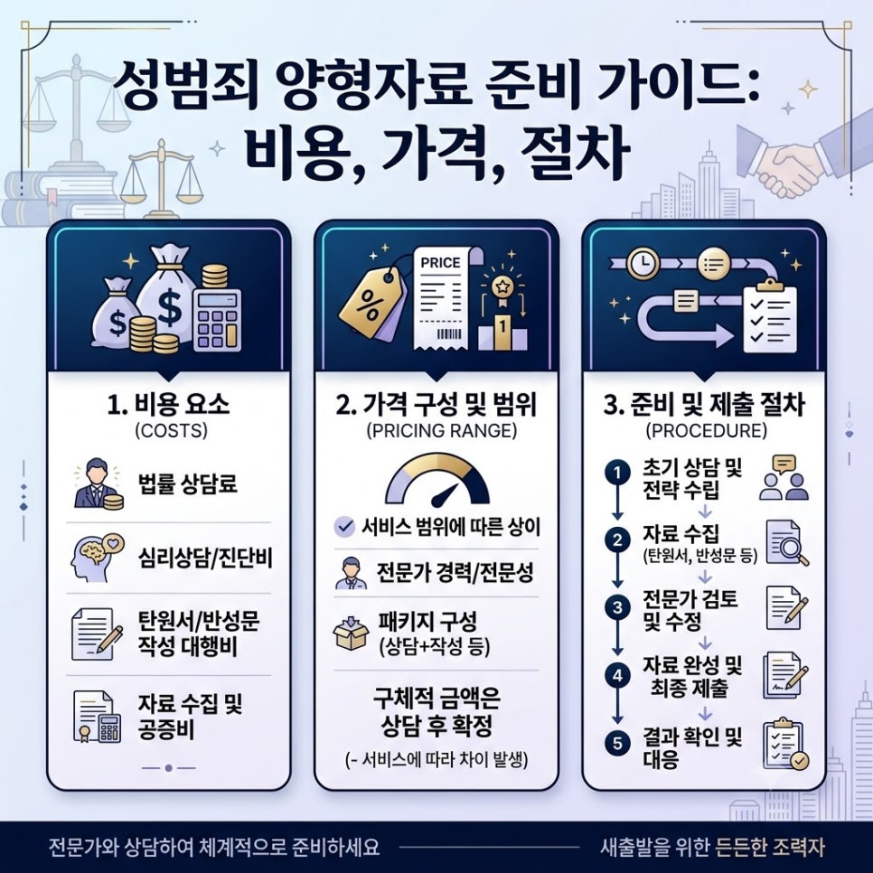 성범죄 양형자료 비용 가격 절차는