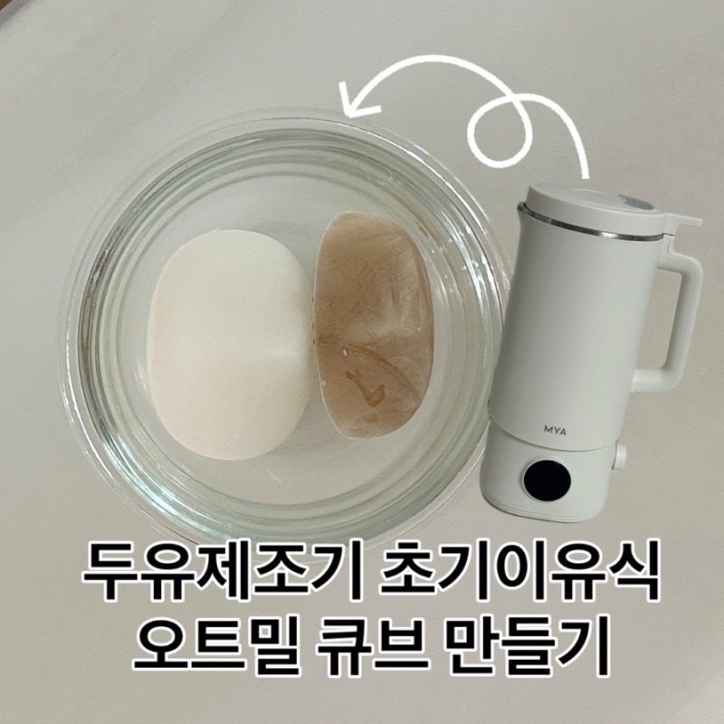 마이아두유제조기 초기이유식 오트밀 큐브 만들기