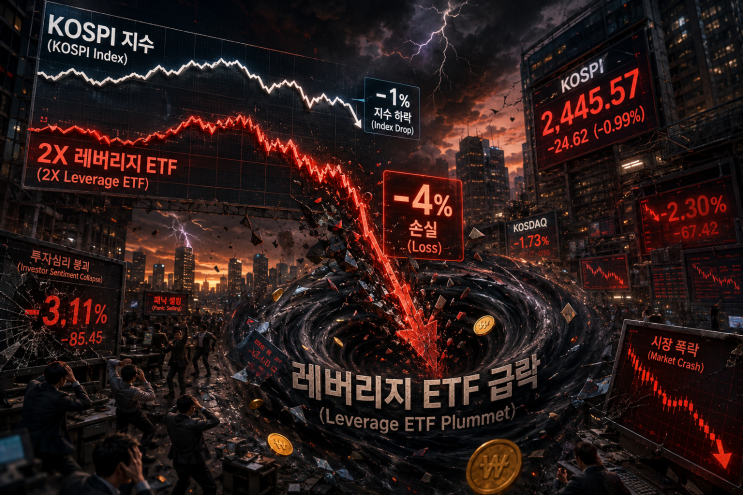 코스피 조정기, 왜 <b>레버리지 ETF</b>만 더 급락할까?