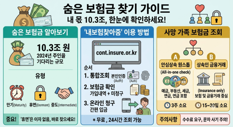 [보험꿀팁]부모님·돌아가신 가족의 보험금, 이렇게 찾으세요