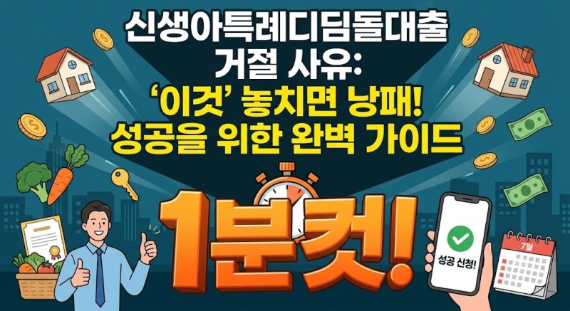 신생아특례디딤돌대출 거절 사유: 왜 나만 안 될까? 심사 전 서류 부터 자격까지 핵심 주의사....