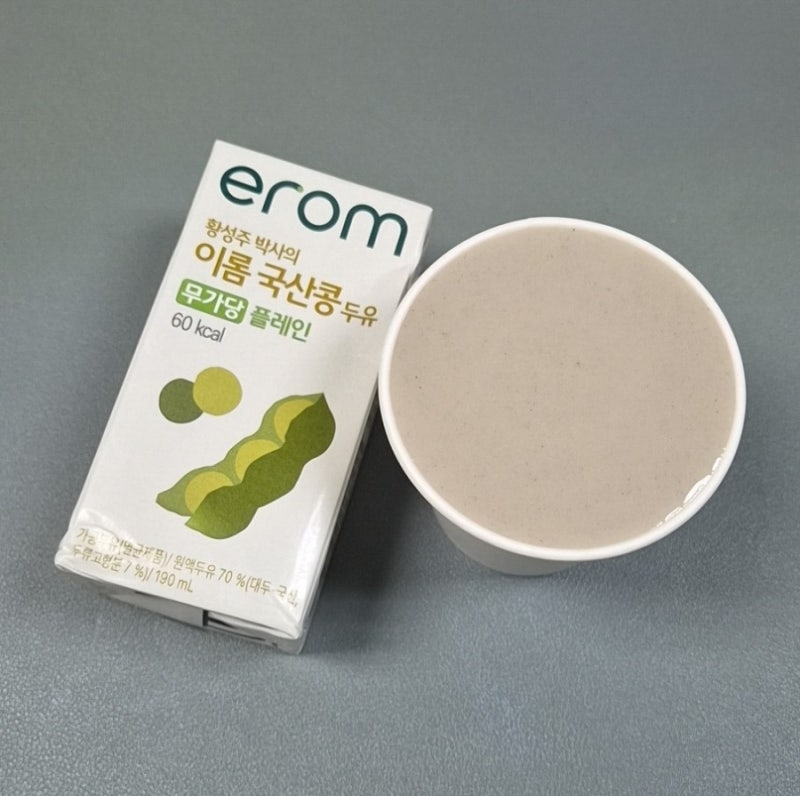 이롬 황성주 박사의 국산콩 두유 무가당 플레인 | 텁텁함은 줄이고 담백함은 살린 깔끔한 무....