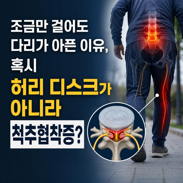 조금만 걸어도 다리가 아픈 이유, 혹시 허리 디스크가 아니라 척추협착증?원인,치료 방법,수....