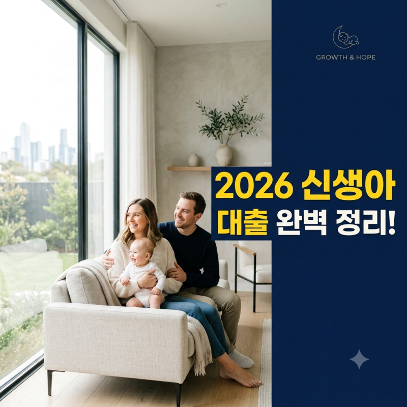 2026 신생아 특례대출 조건 금리 한도 완벽 정리 (디딤돌대출, 버팀목대출)