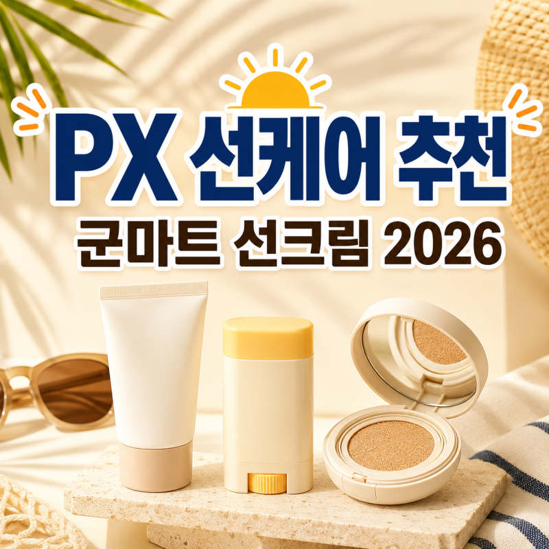 2026 PX화장품 선케어 추천, 군마트에서 많이 찾는 선크림