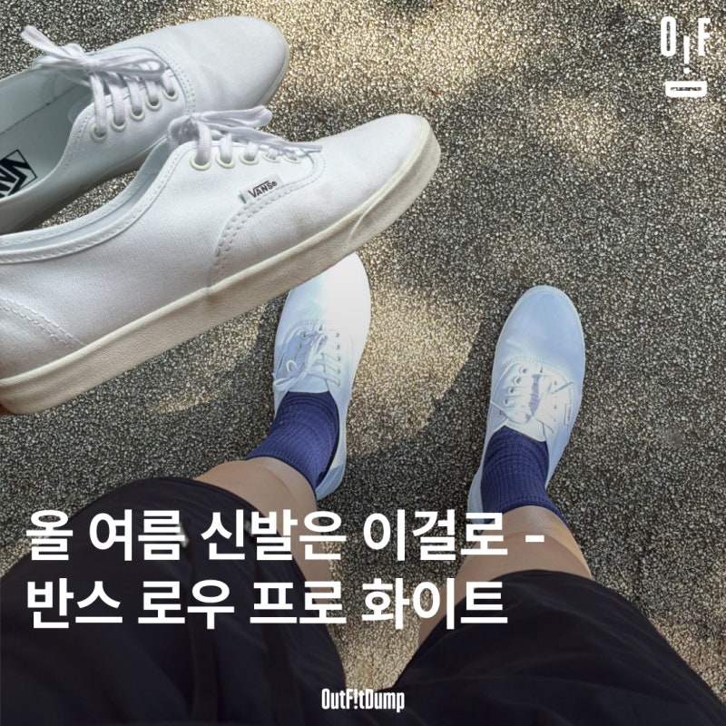 반스 어센틱 로우 프로 화이트(VN000D04WWW1) 실착 후기 - 사이즈 팁 + 어센틱vs어센틱 로우 프로vs....