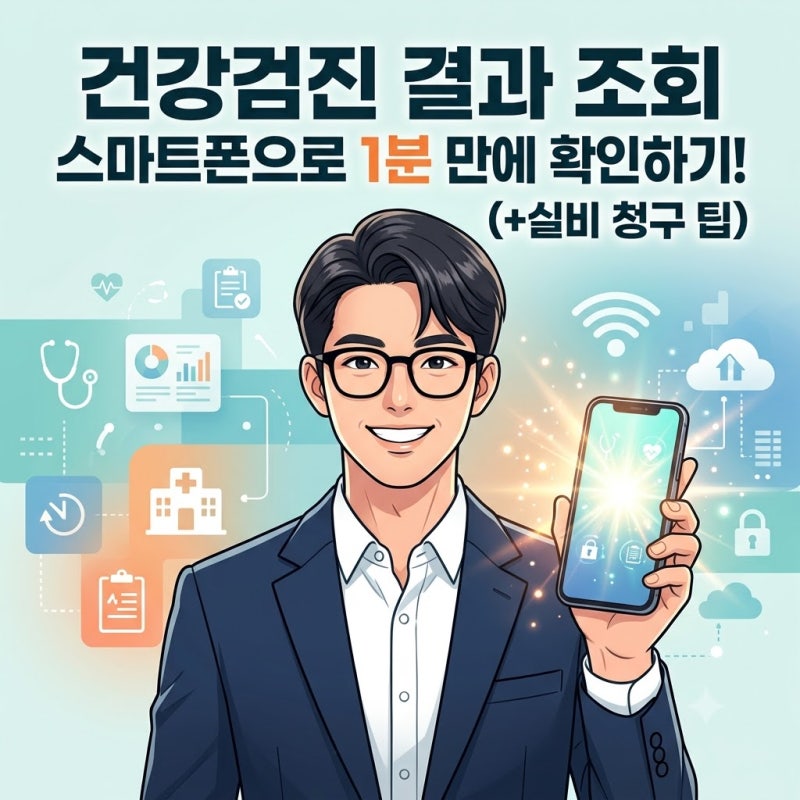 건강검진 결과 조회 모바일 간편 확인 방법과 이상 소견시 실비 청구 여부