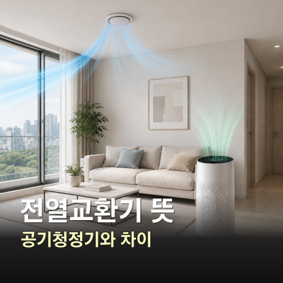 전열교환기 뜻, 공기청정기와 뭐가 다를까