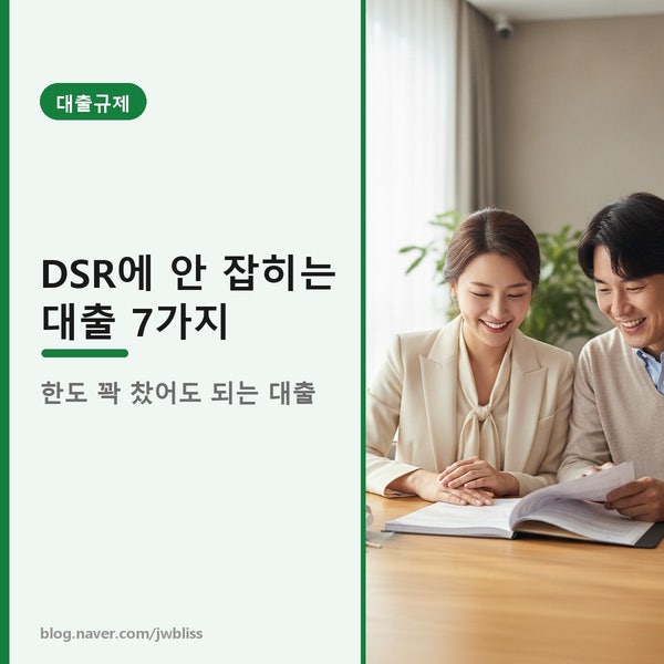 DSR에 안 잡히는 대출 총정리 — 한도 꽉 찼어도 되는 7가지 (전세·중도금·보금자리론)