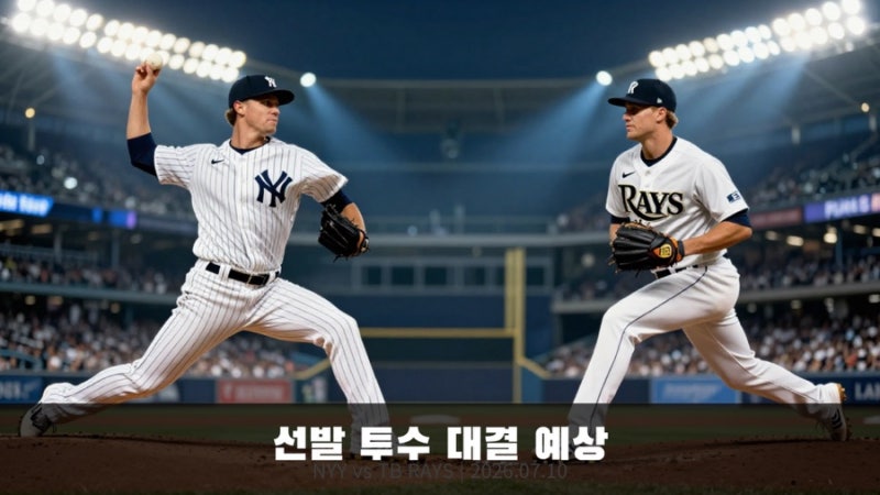 2026년 7월 10일 뉴욕 양키스 vs 탬파베이 레이스 경기 프리뷰