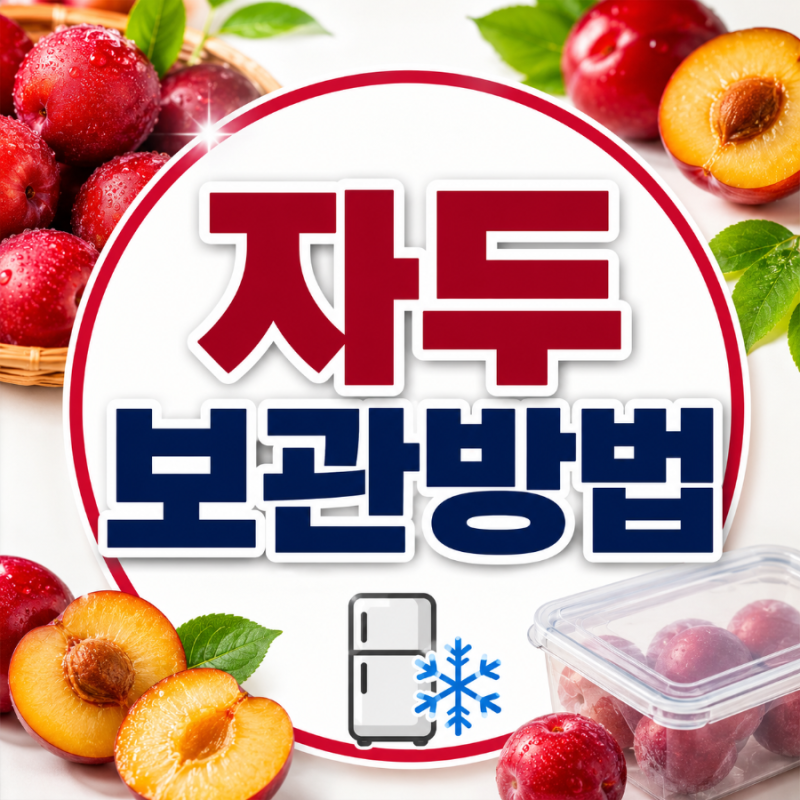 자두 보관방법 총정리! 물러지지 않게 오래 신선하게 먹는 법