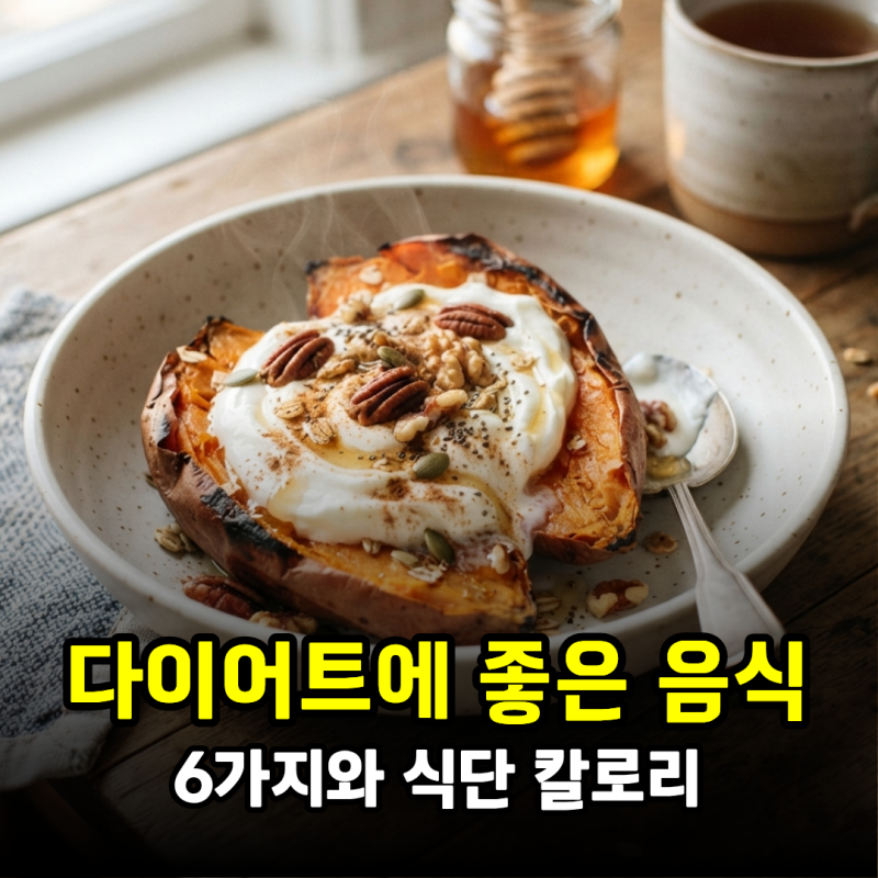 다이어트에 좋은 음식 6가지와 칼로리