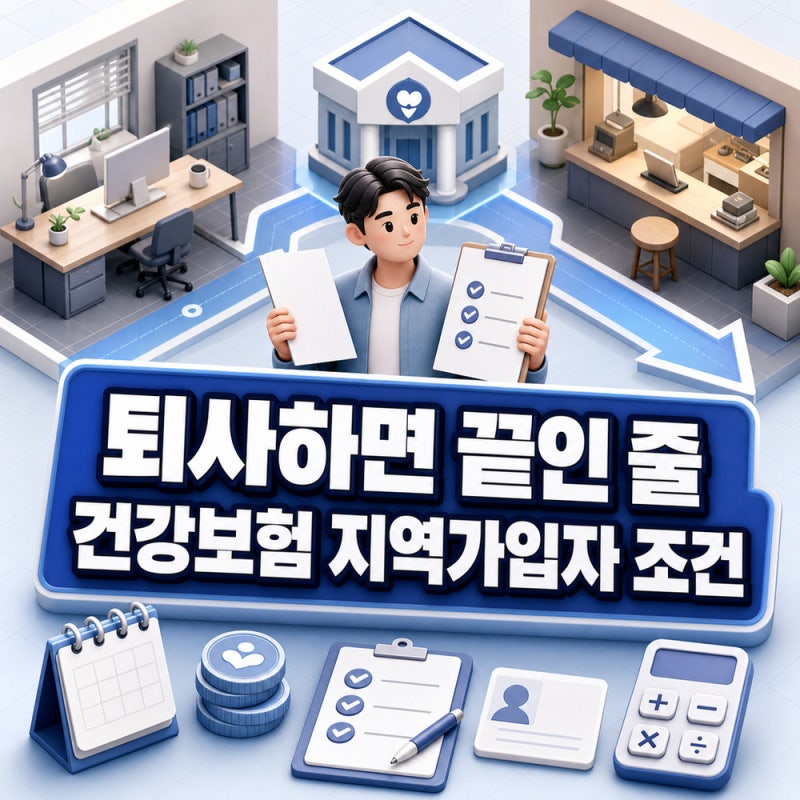 건강보험 지역가입자 신청방법과 대상 조건 정리