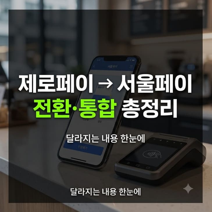 제로페이 서울페이 전환 통합 총정리 (2026 최신)