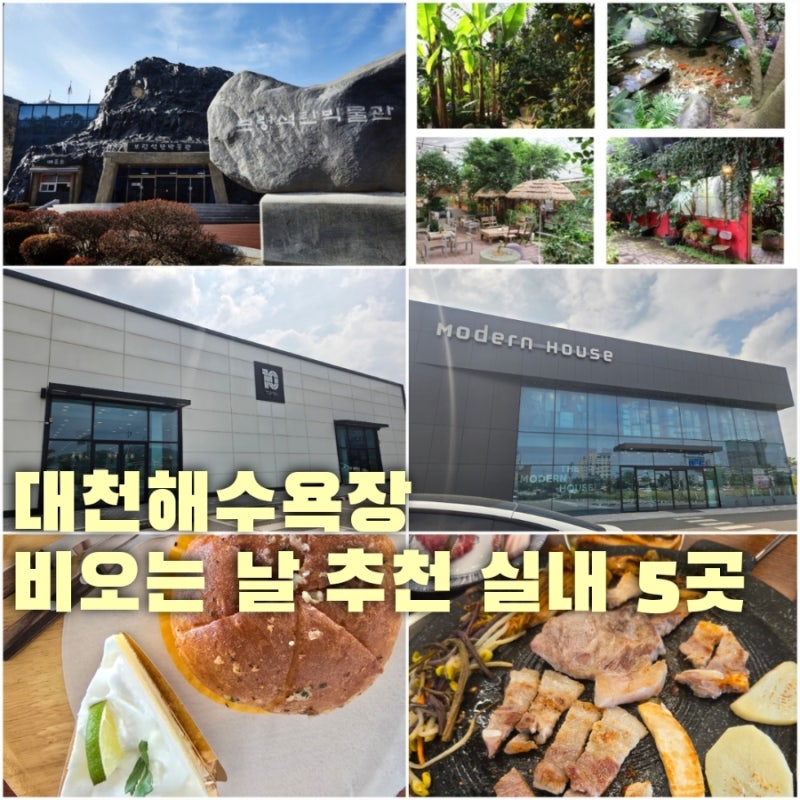 대천해수욕장 비오는 날 뭐하지? 추천하는 실내 코스 5곳