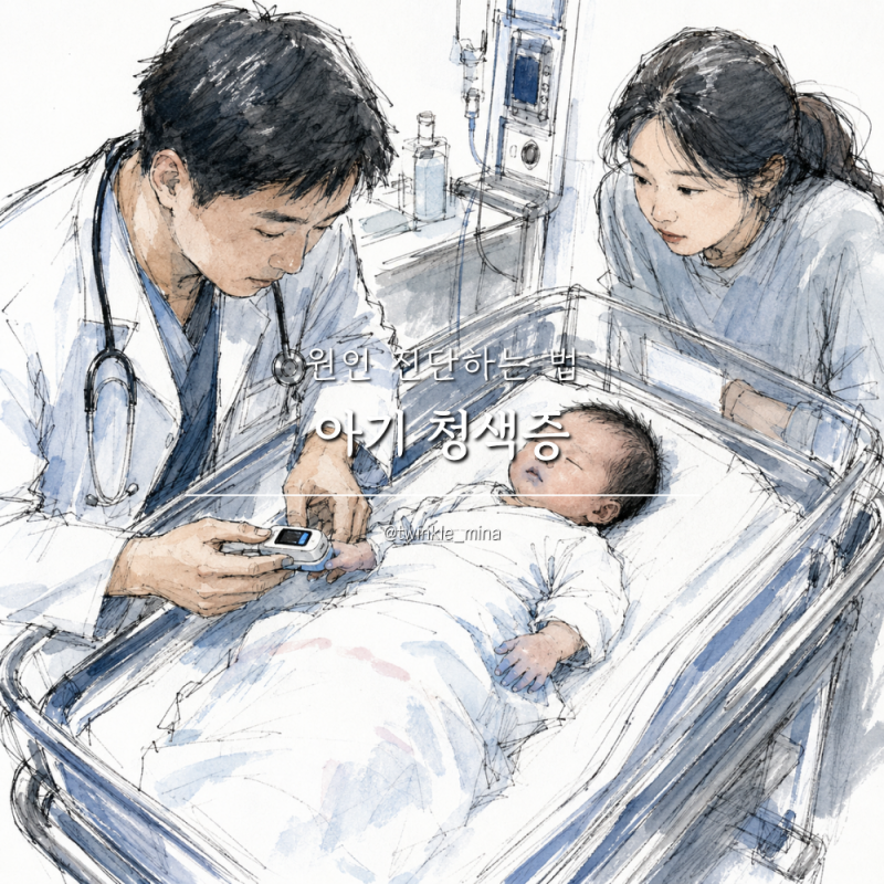 신생아 아기 청색증 원인 증상 진단 및 치료 방법