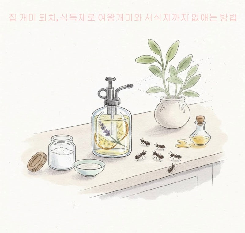 집 개미 퇴치, 식독제로 여왕개미와 서식지까지 없애는 방법