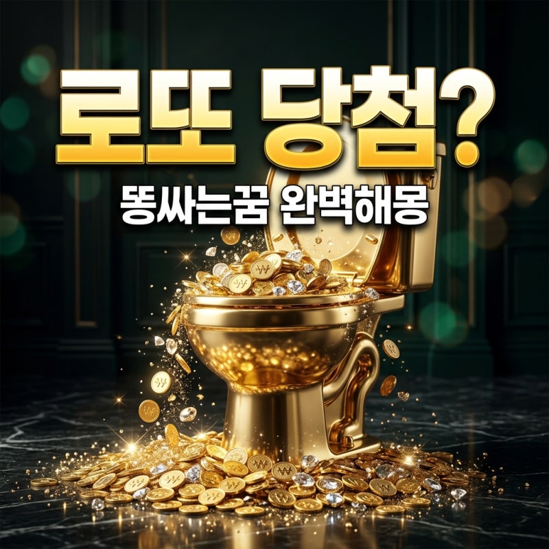똥싸는꿈 해몽 상황별 총정리: 로또 사야 할 길몽일까?