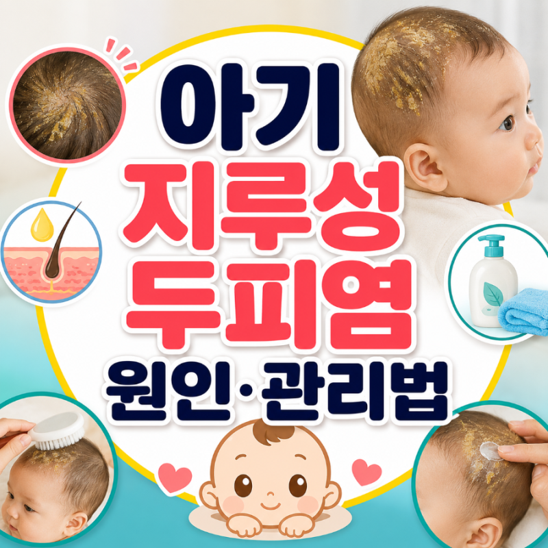 아기 지루성두피염 원인과 관리법 총정리! 두피 각질 그냥 둬도 될까?