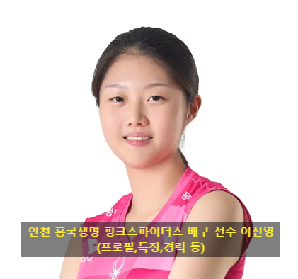 인천 흥국생명 핑크스파이더스 배구 선수 이신영(프로필,특징,경력 등)
