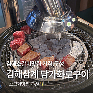 김해소갈비맛집 김해삼계 담가화로구이 가격,구성 소고기맛집추천