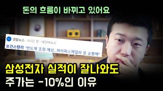 삼성전자 실적이 잘 나와도 주가가 급락하는 이유(ft.돈의 흐름)
