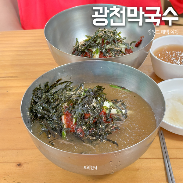 강원도 여행 중 발견한 태백 인생 막국수 맛집 광천막국수