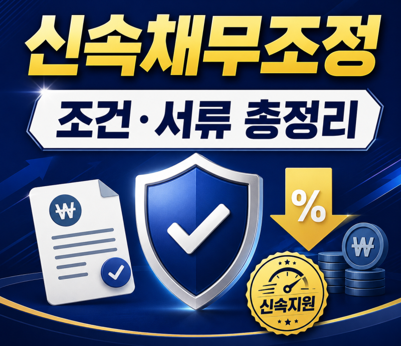 신속채무조정 조건 서류 부결 이유 카드 실효 총정리