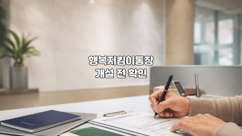 행복지킴이통장 개설 전 꼭 알아야 할 대상과 이용 기준