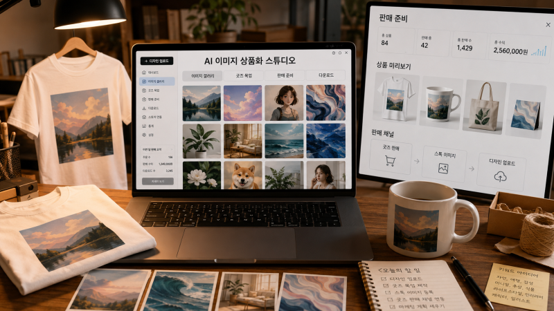 AI 이미지로 굿즈·스톡 판매하기 — 크라우드픽부터 어도비스톡까지 직접 팔아본 정리 (2026....