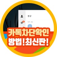 카톡 차단 확인 방법 프로필 송금 버튼 숨겨진 비밀