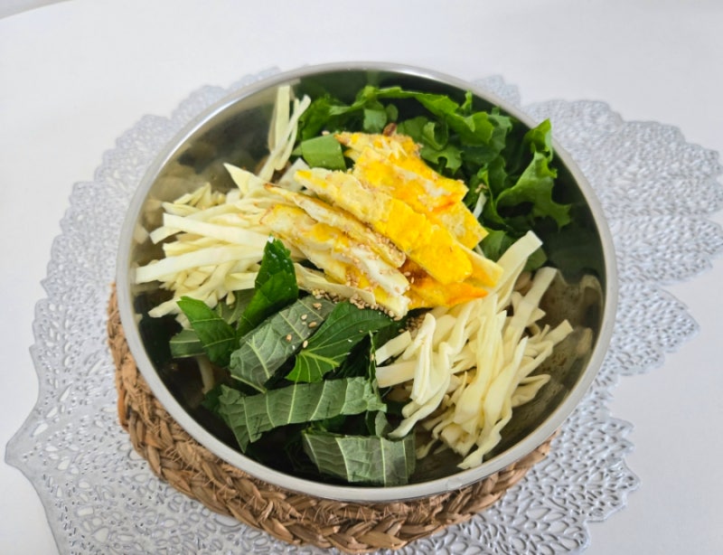 비빔 칼국수 레시피 면 삶기 삶는 시간 비빔장 만들기
