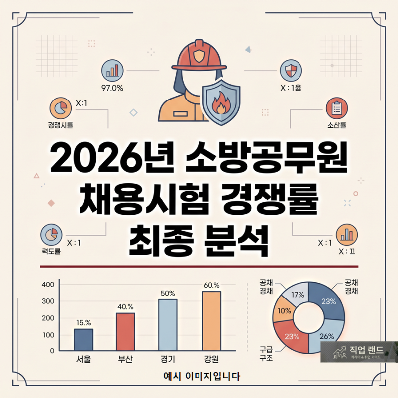 2026 소방공무원 공채 경쟁률 결과와 지역별 격차 비교 분석