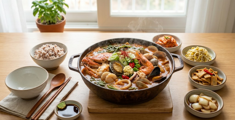 집에서 만드는 얼큰 시원한 해물탕 레시피 — 해물 손질법부터 칼칼하게 깊은 국물 내는 비....