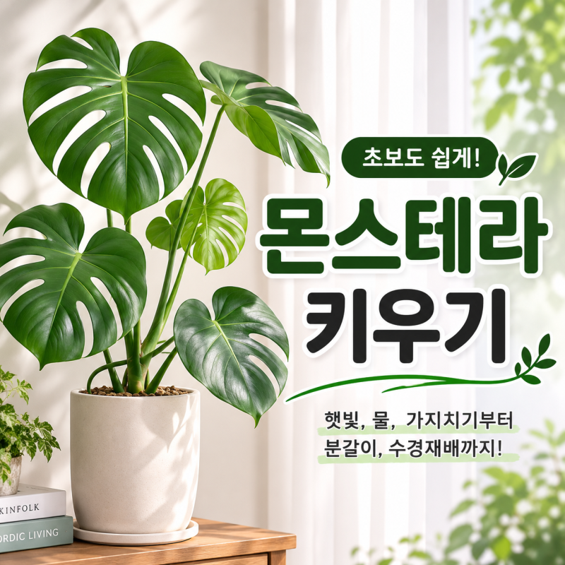 몬스테라 키우기 | 물꽂이 실패 후 다시 살린 현실 후기 가지치기 수경재배 분갈이