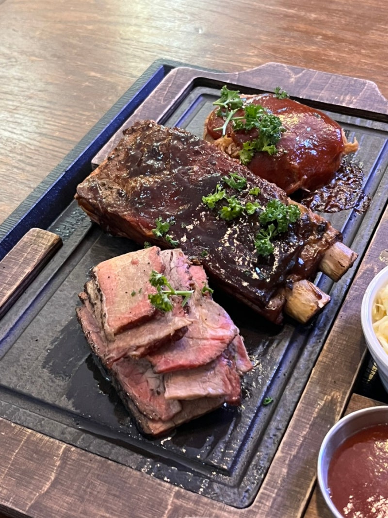 [대구] 동대구역 맛집 찾는다면? 모닥텍사스바베큐 동대구점 플래터 후기