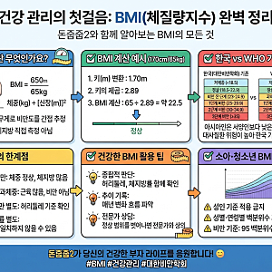 BMI 계산법과 표준체중 총정리 2026 (한국 기준 vs WHO 기준 뭐가 다를까)