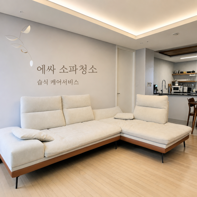 에싸 소파 필로트 3년째 사용 중, 패브릭 소파 청소 습식 케어서비스 후기