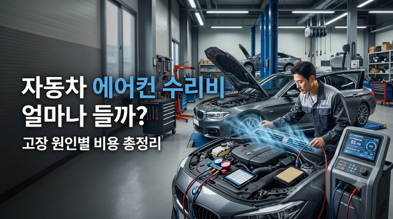 자동차 에어컨 수리비 얼마나 들까? 고장 원인별 비용 총정리