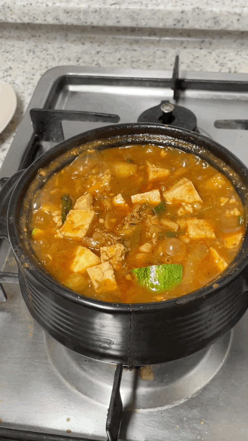 [집밥] 맛있는 된장 짜글이찌개 끓이는 법! | 간단한 레시피 요약본까지!