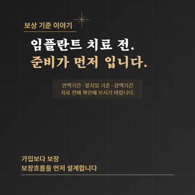 치아보험 임플란트 대비, 치료 전 준비 체크포인트