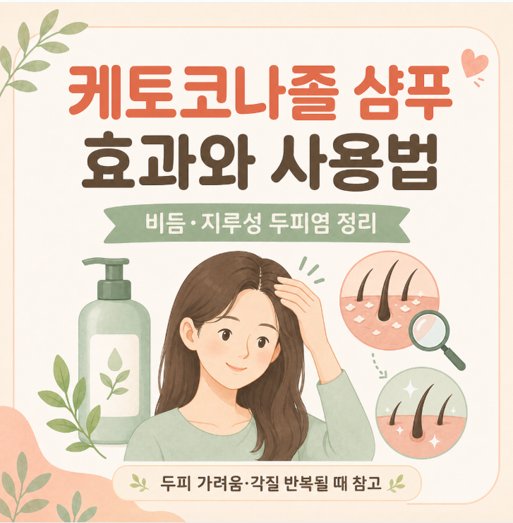 케토코나졸 샴푸 효과와 올바른 사용법 정리
