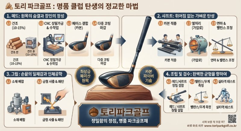 명품 파크골프채가 탄생하기까지: 제조 공정 한눈에 보기