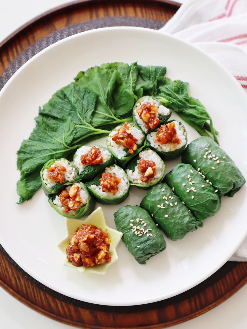 호박잎 찌기 손질 호박잎쌈밥 양념장 견과류 쌈장 만드는법 여름별미 요리