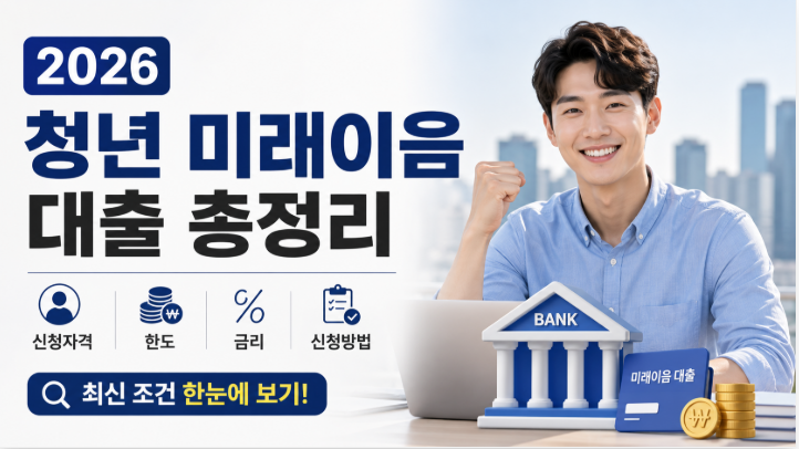 2026 청년 미래이음 대출 총정리 | 신청자격·한도·금리·신청방법 한눈에 보기