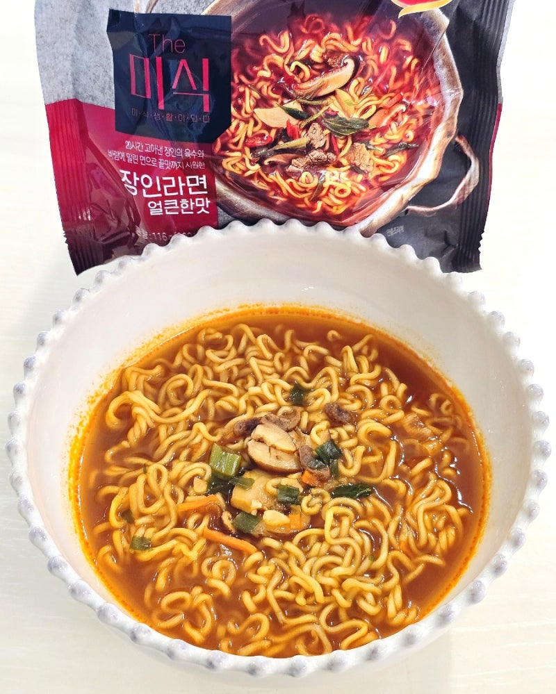 다이어트 라면 추천, 더미식 장인라면 얼큰한맛 담백한맛 후기