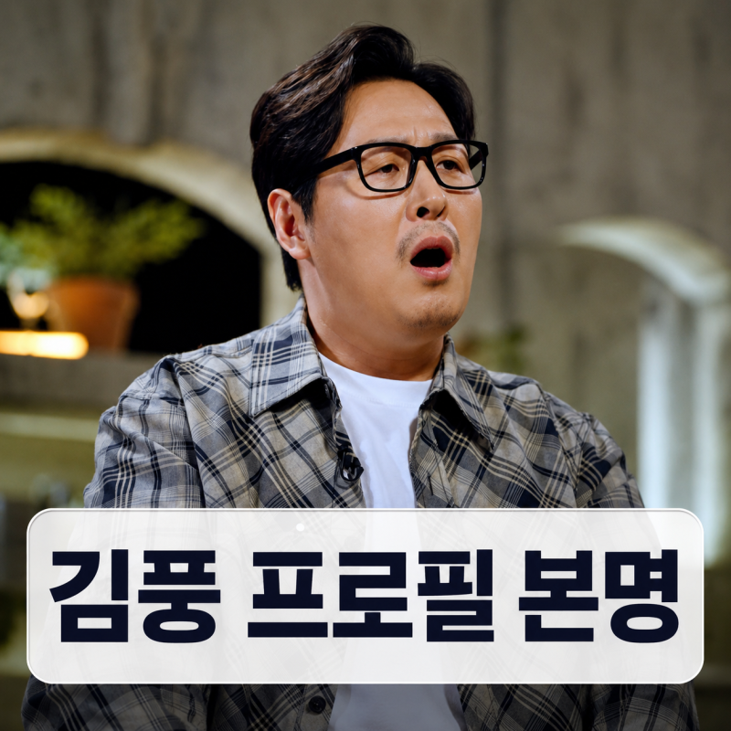 김풍 프로필 | 본명 김정환 나이 아내 아들 웹툰 정리